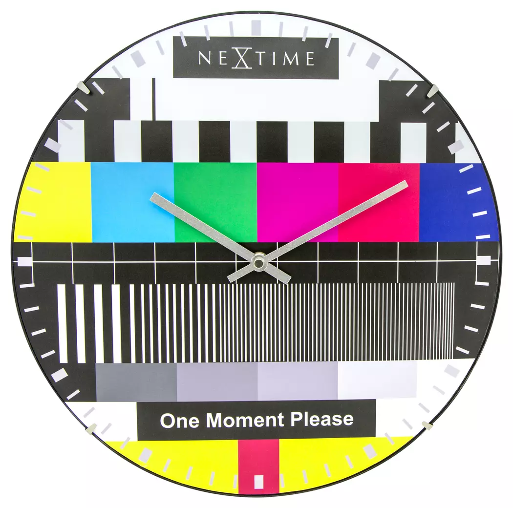 Quarzwanduhr Testpage Dome Ø 35 cm