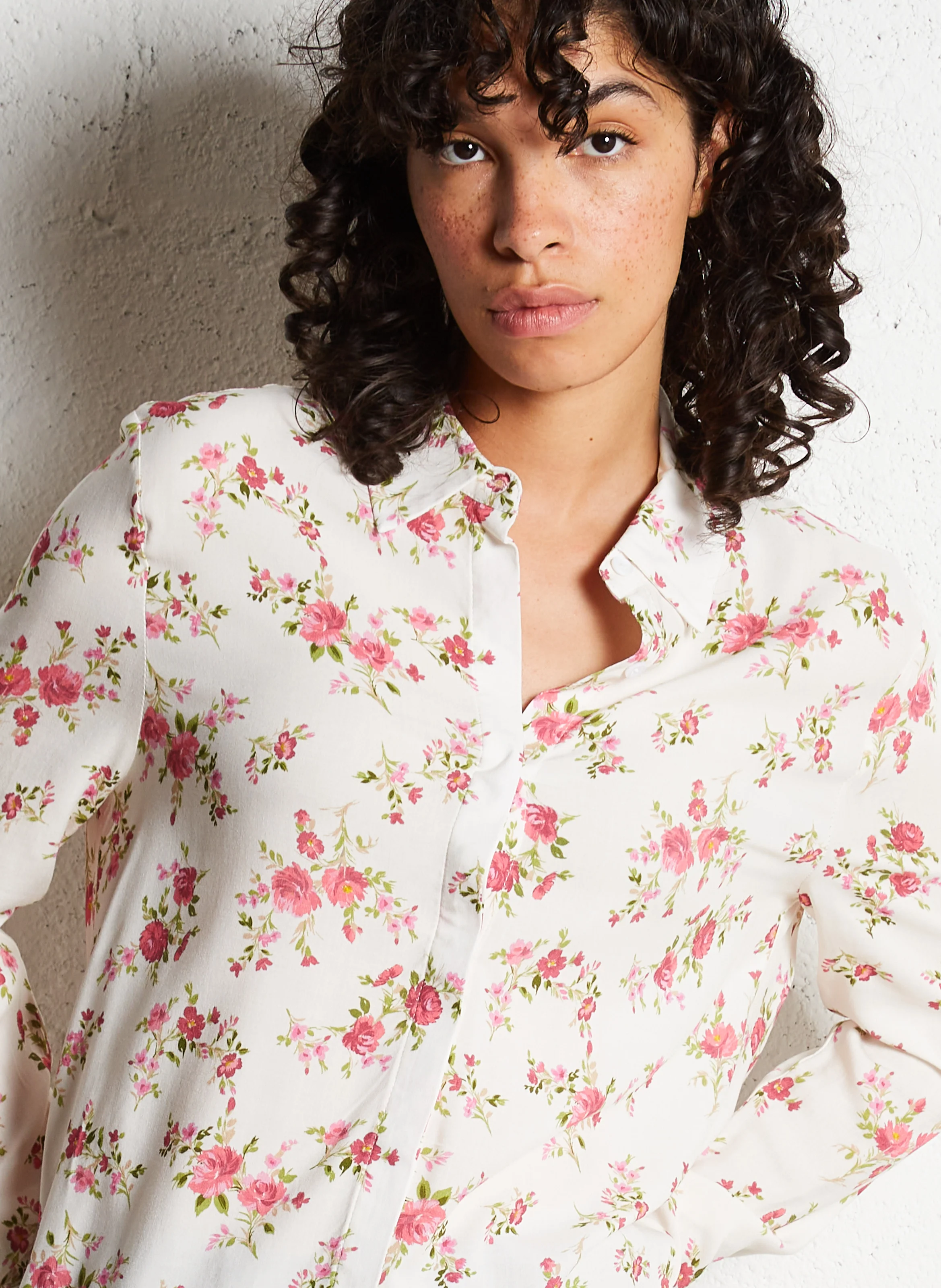 COSIE - Chemise droite à col classique | Blanc