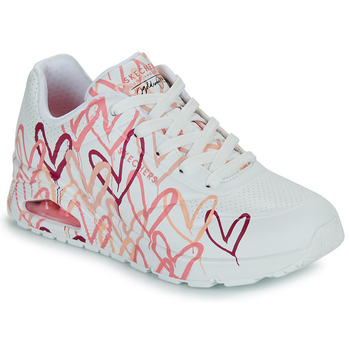 Skechers - UNO GOLDCROWN - SPREAD THE LOVE - Blanc / Rouge