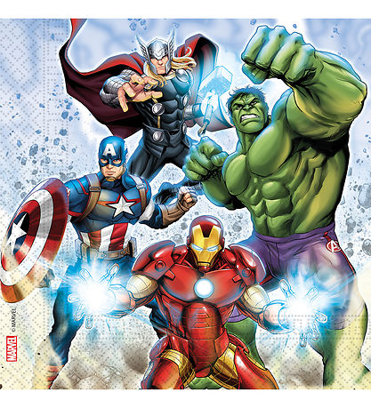 Decorata Party Servietten - 20er-Pack - 33x33 cm - Avengers Infi