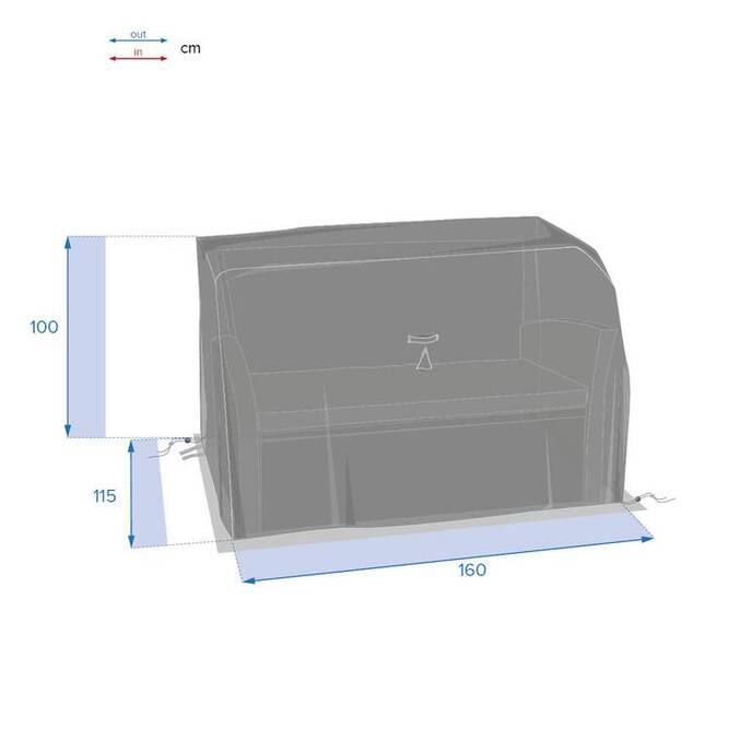 Housse de protection HAMBO pour canapé Gris S