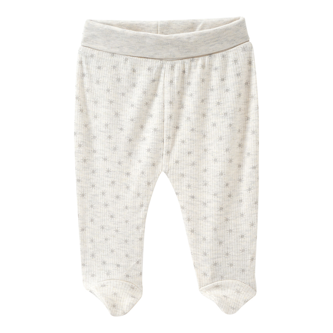 Topomini Baby Wickelbody und Leggings mit Fuß im Set hellbeige
