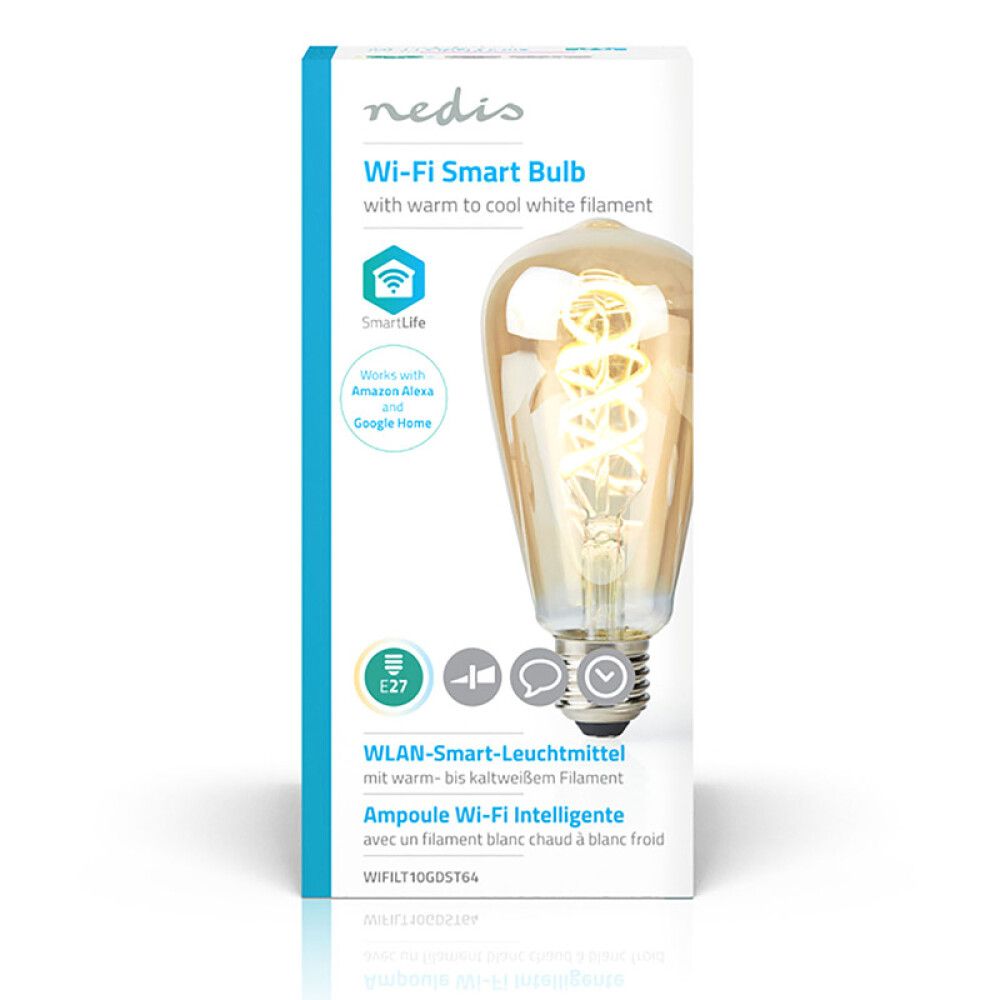 LYSPÆRE NEDIS WIFI SMART LED VARMHVIT E27