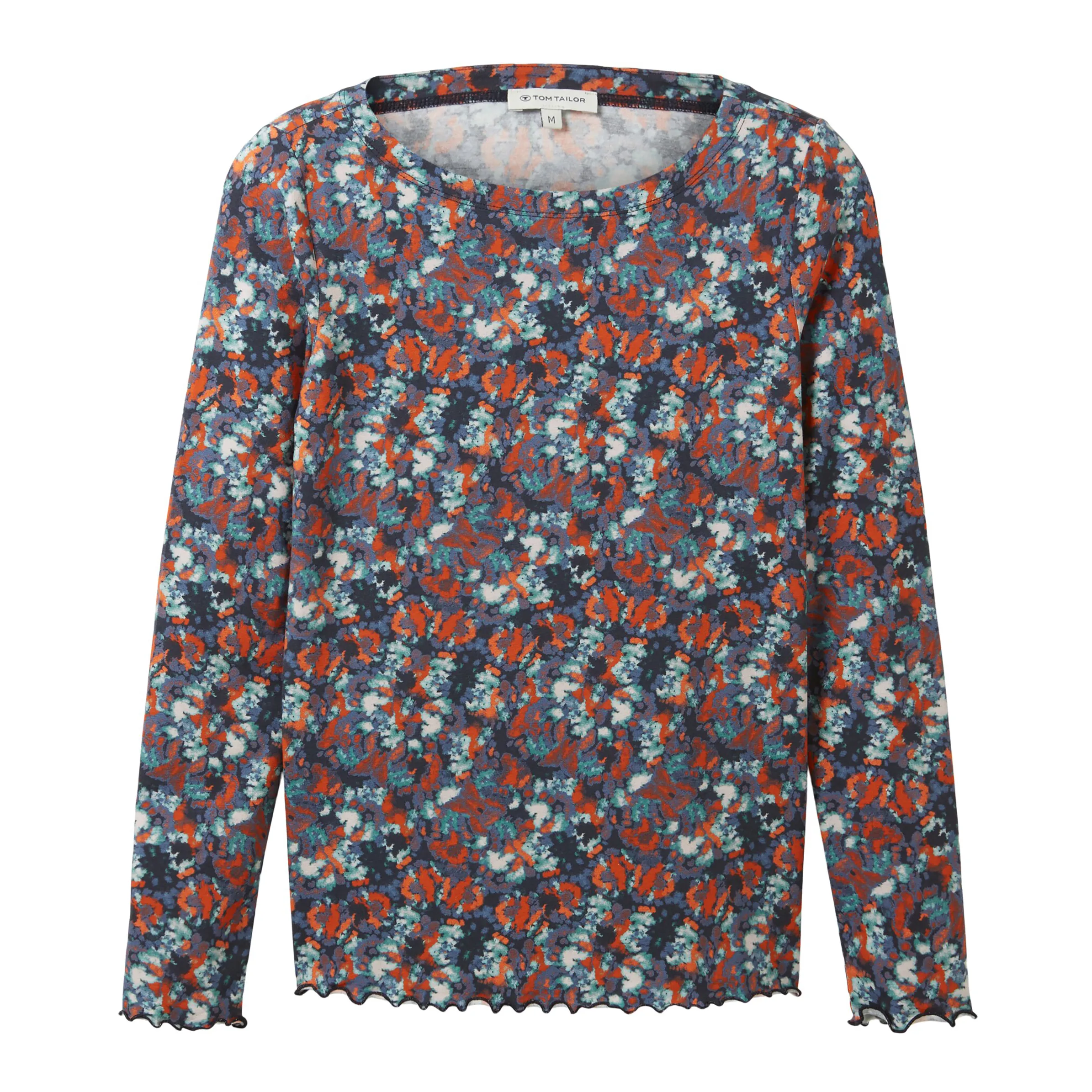 Damen Longshirt mit Alloverprint