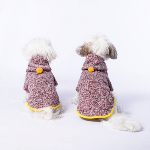 Jersey Chispa Pompón para cães, cor Borgonha