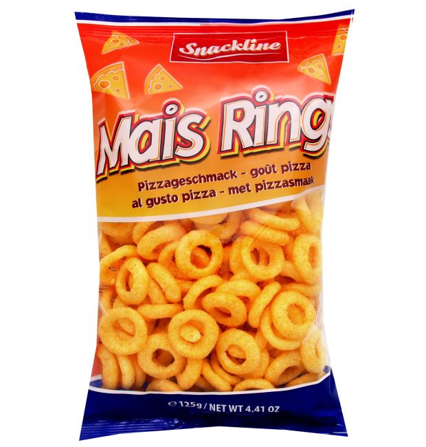 Snackline Maisringen met Pizzasmaak 125g