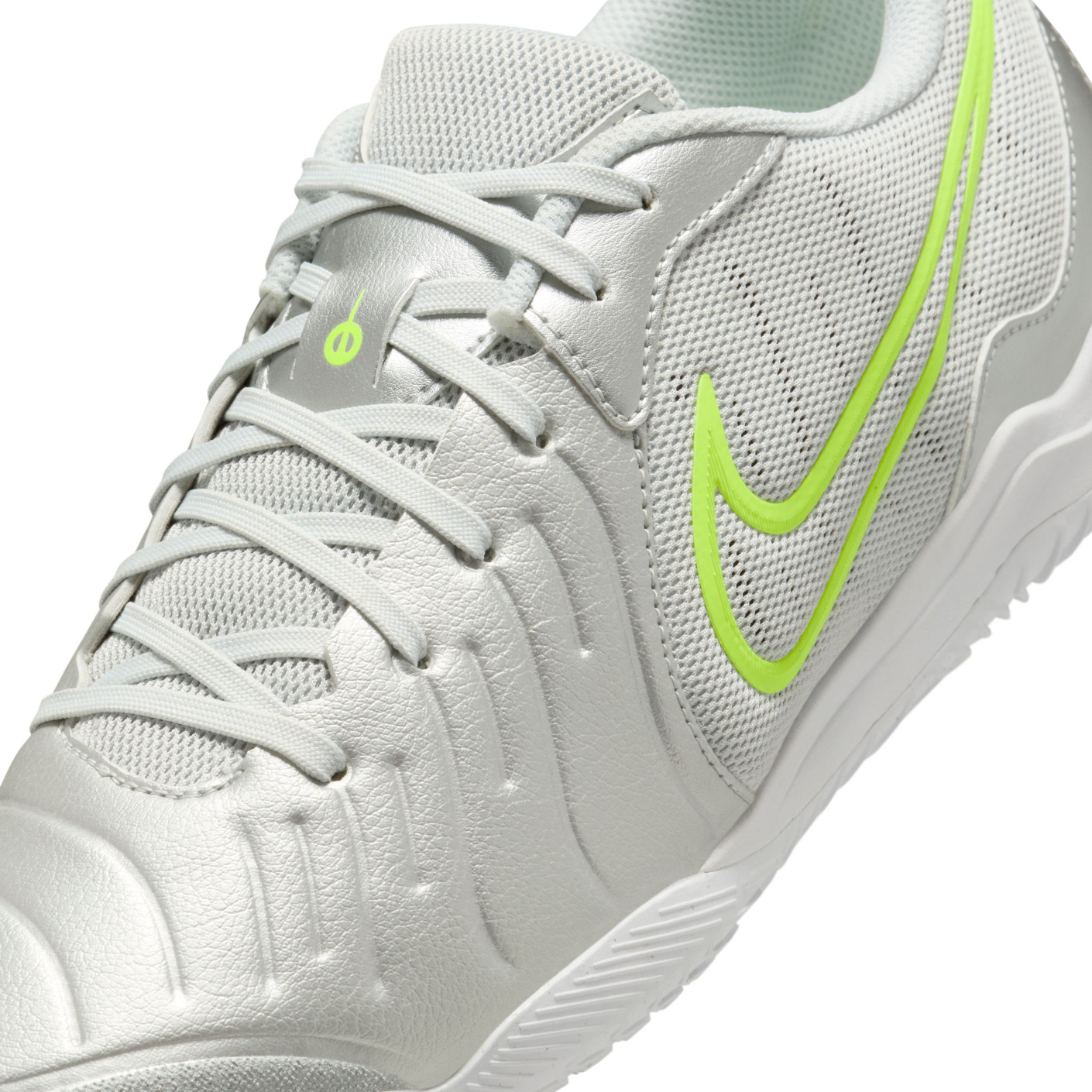 Nike Tiempo Legend 10 Academy Zaalvoetbalschoenen (IN) Zilver Neongeel