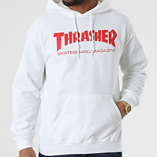 Sweat Capuche THRSW099 Blanc