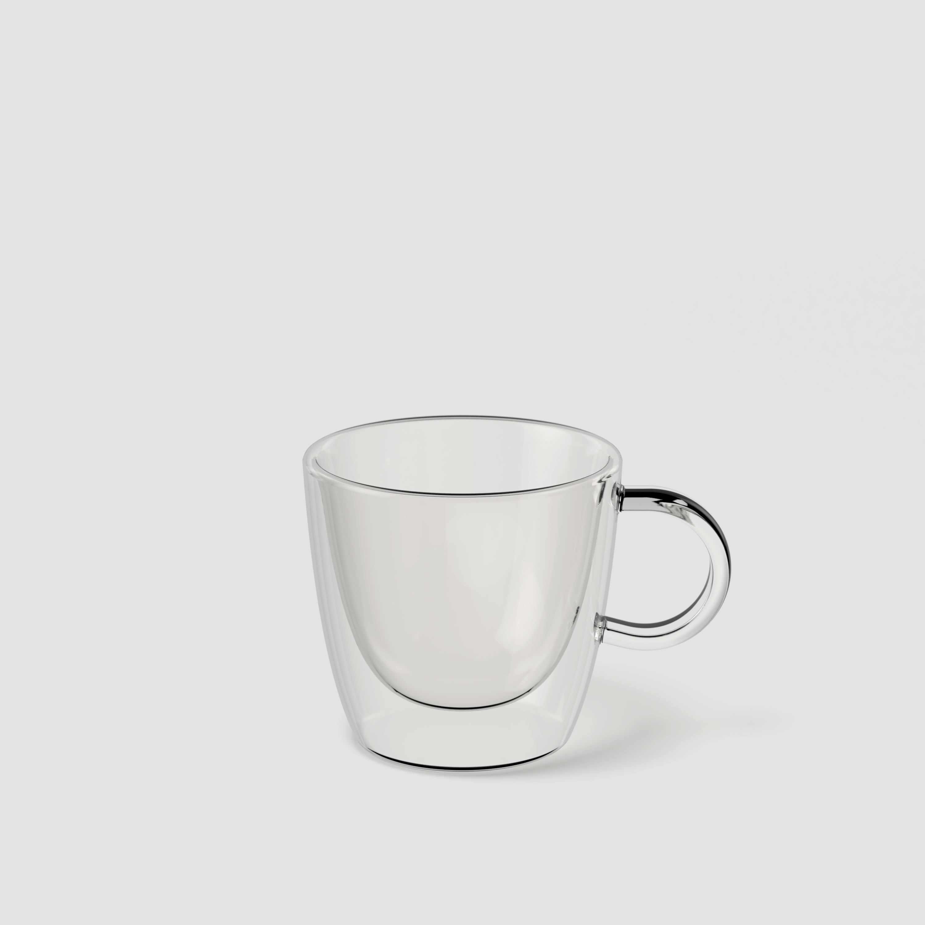 Artesano Glass coffee cup Clear, 6.1 oz, borosilicate glass