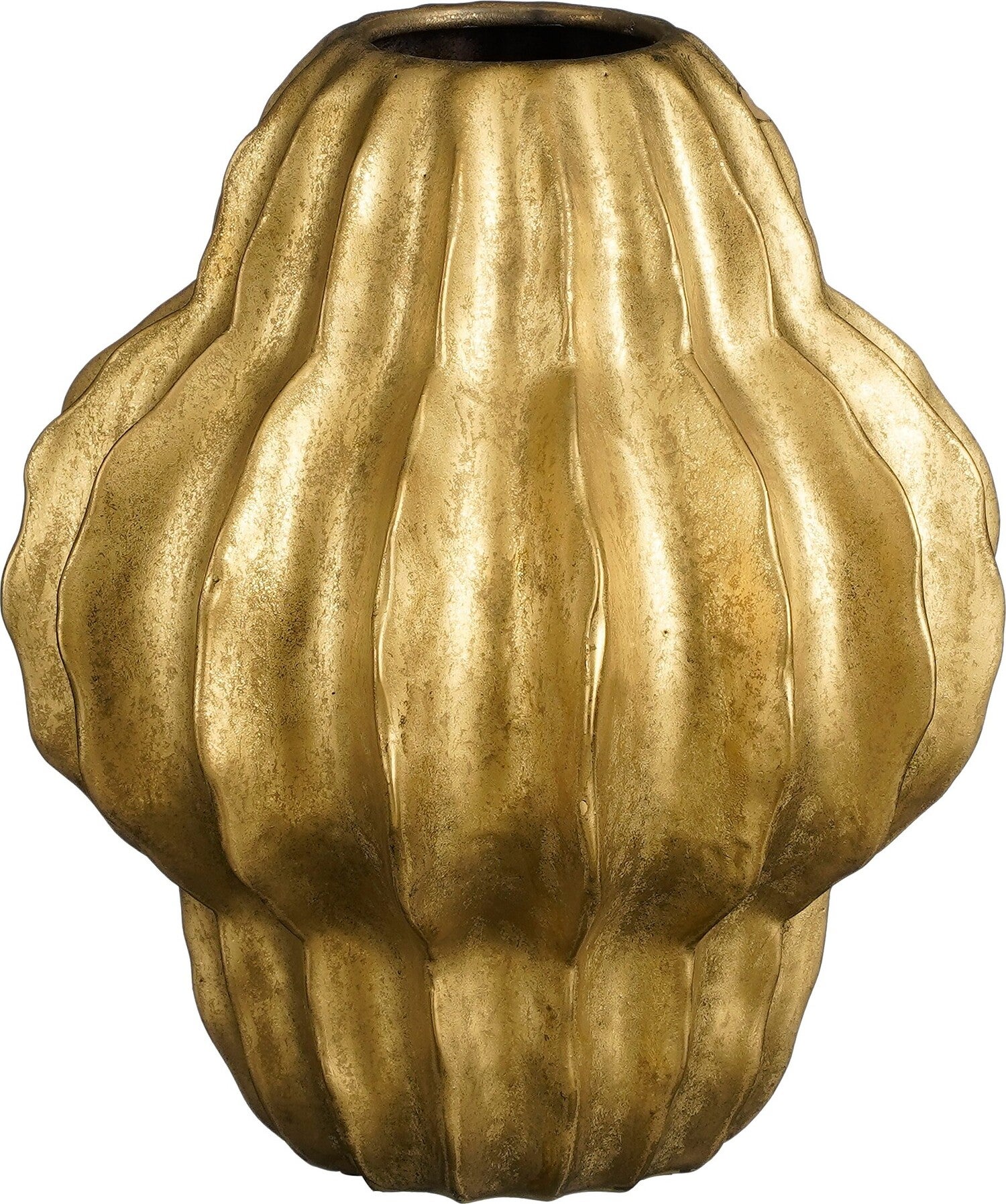 Mica Decorations vaas Altea goud D 24,5 H 28 cm