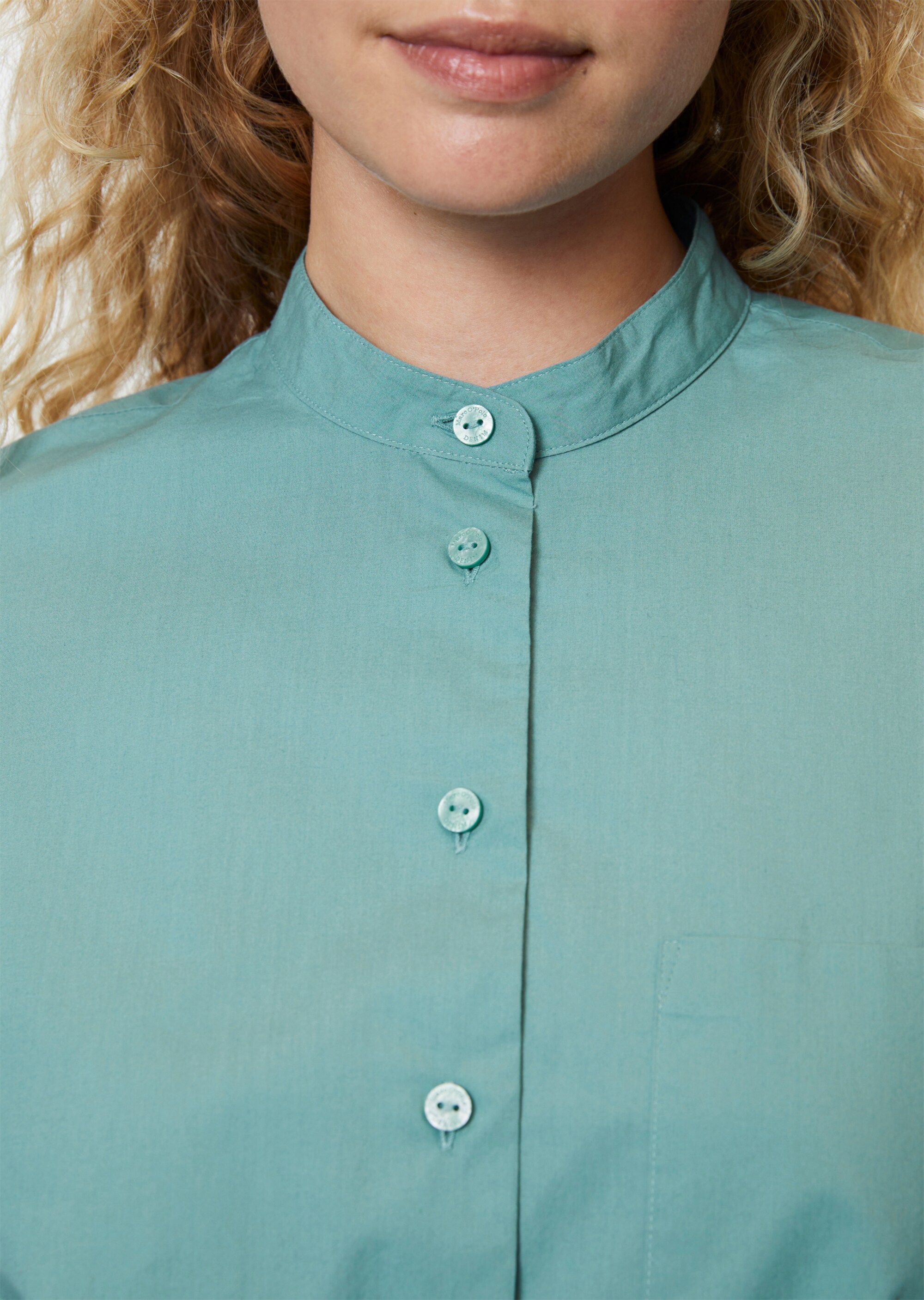 Langarm-Blusenshirt loose aus Organic Cotton