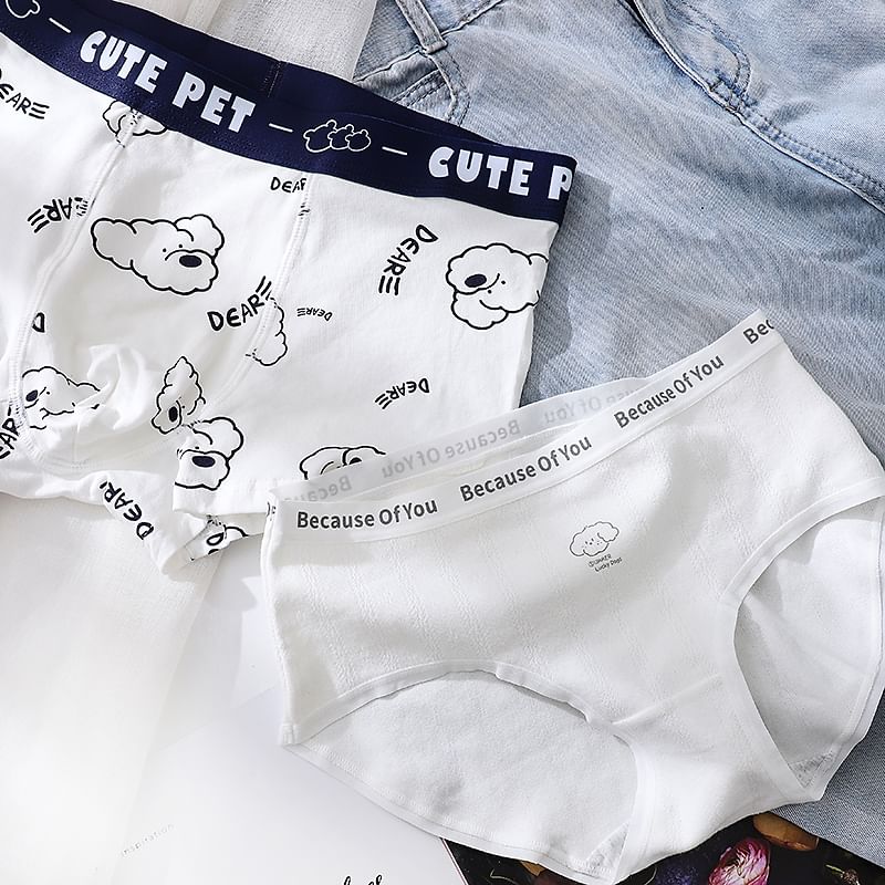 Pancherry - Koppelset: Hondenprint slipje + boxershort
