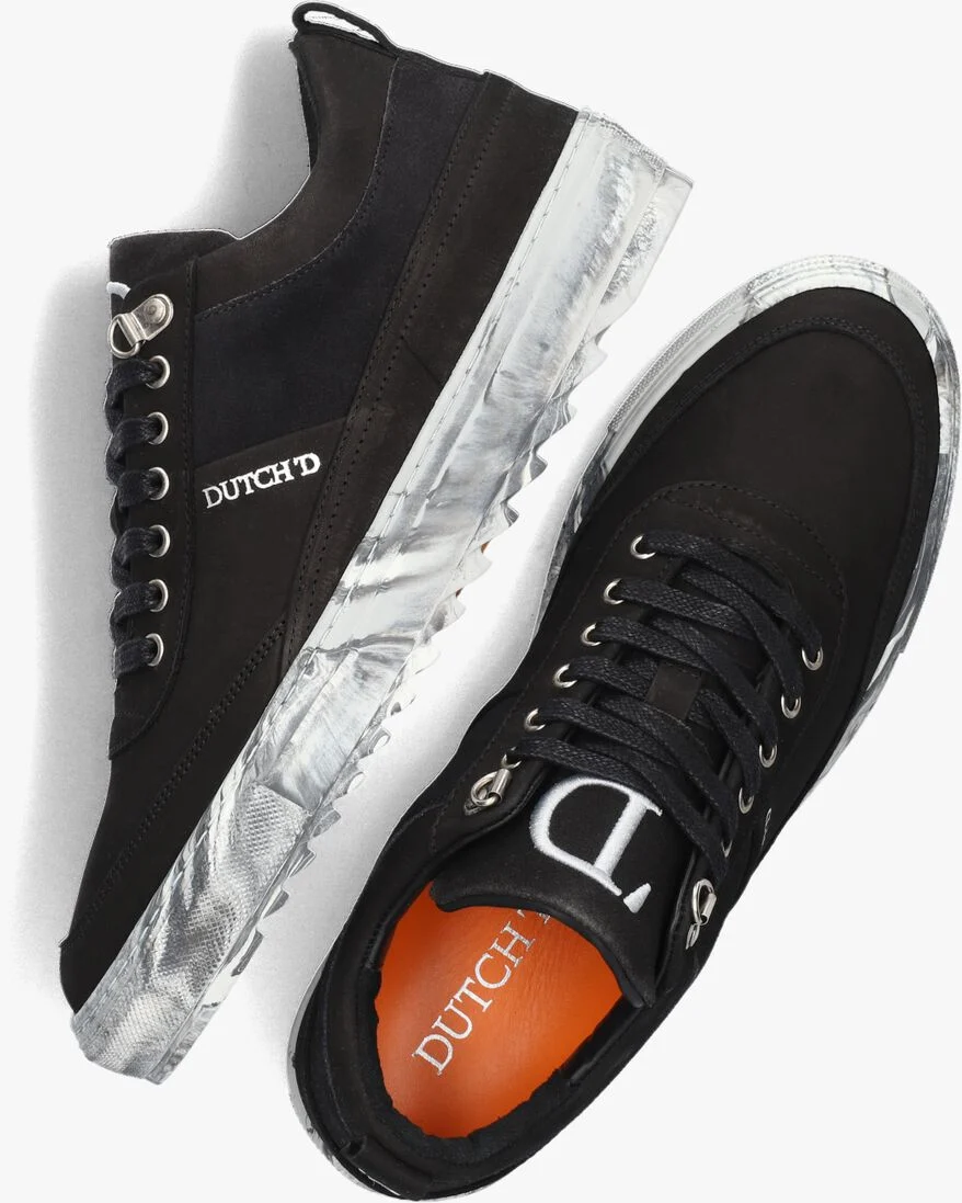 DUTCH\\'D zwarte dutch'd lage sneakers myth heren