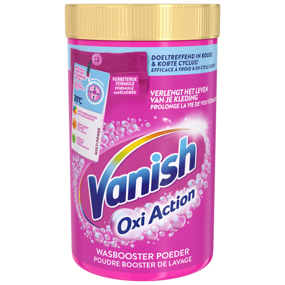 Vanish Oxi Action Wasbooster Poeder Gekleurde en Witte Was1500 gr