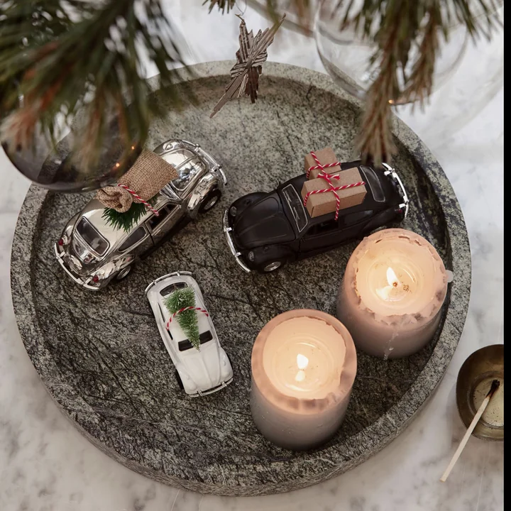 House Doctor - Xmas Cars Deko-Autos, 5,5 cm / gold