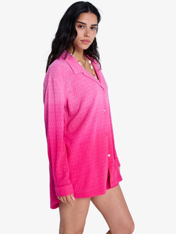 Ocean Gradient Chemise de plage Rose Femme