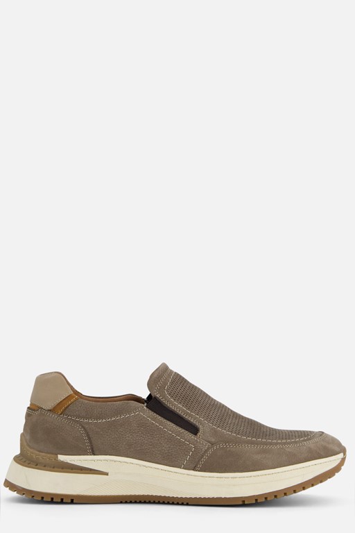 Outfielder Instappers taupe Nubuck