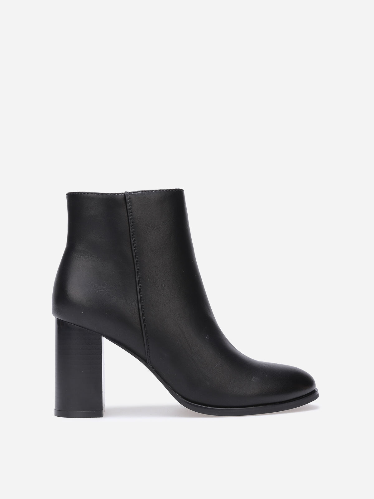 Bottines basiques à talon- Noir