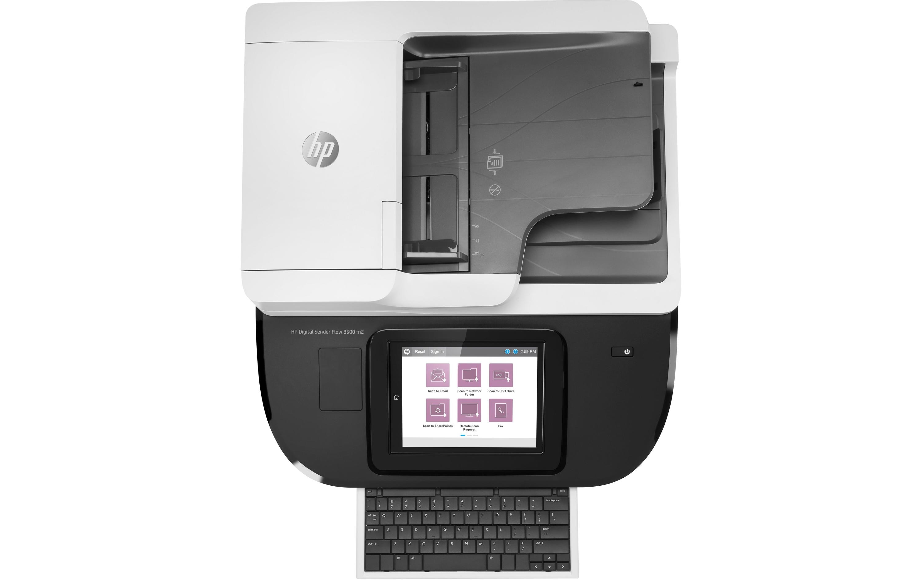 Netzwerkscanner Digital Sender Flow 8500 fn2<br>Network-Scanner für Unternehmen mit Scanvolumen bis zu 10'000 Seiten pro Tag
