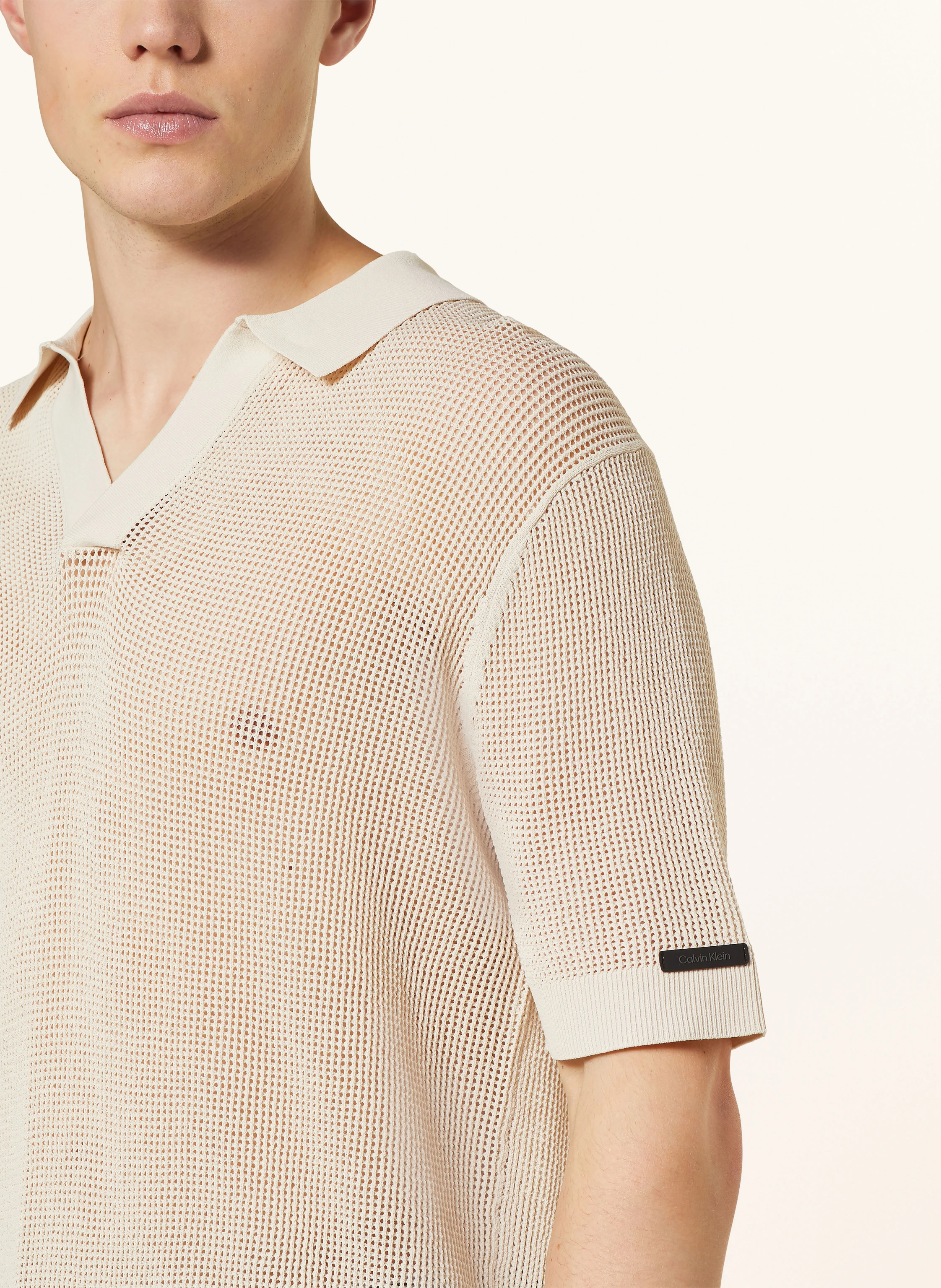 Calvin Klein Strick-Poloshirt
