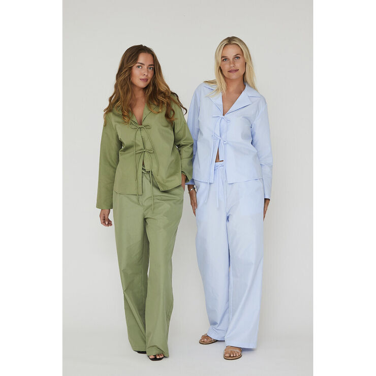 A-VIEW Brenda solid pants Light blue