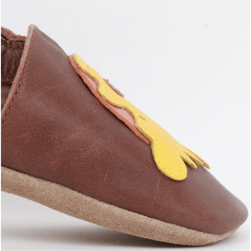 Bobux Bobux chaussons Tigre caramel