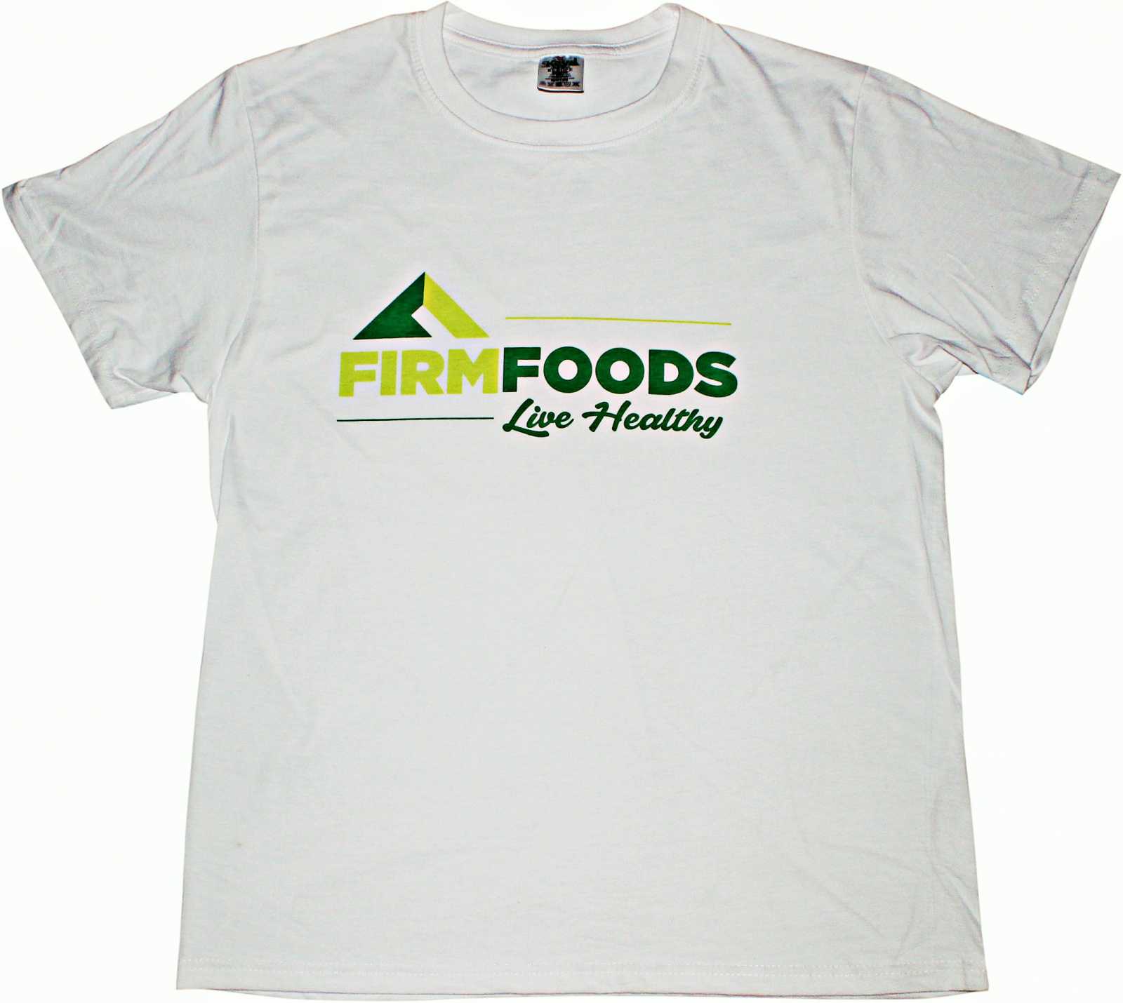 Camiseta Firm Foods Live Healthy