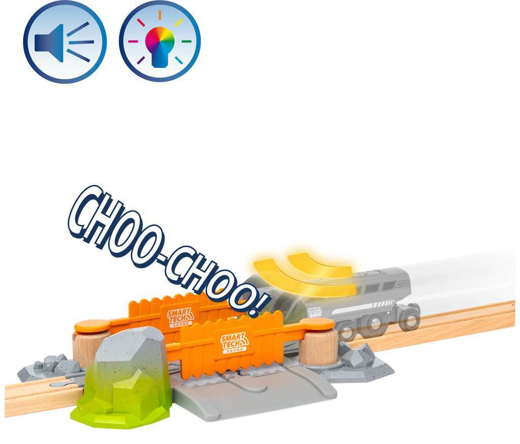 BRIO Spiel Smart Tech Sound Abenteuer-Bahnübergang