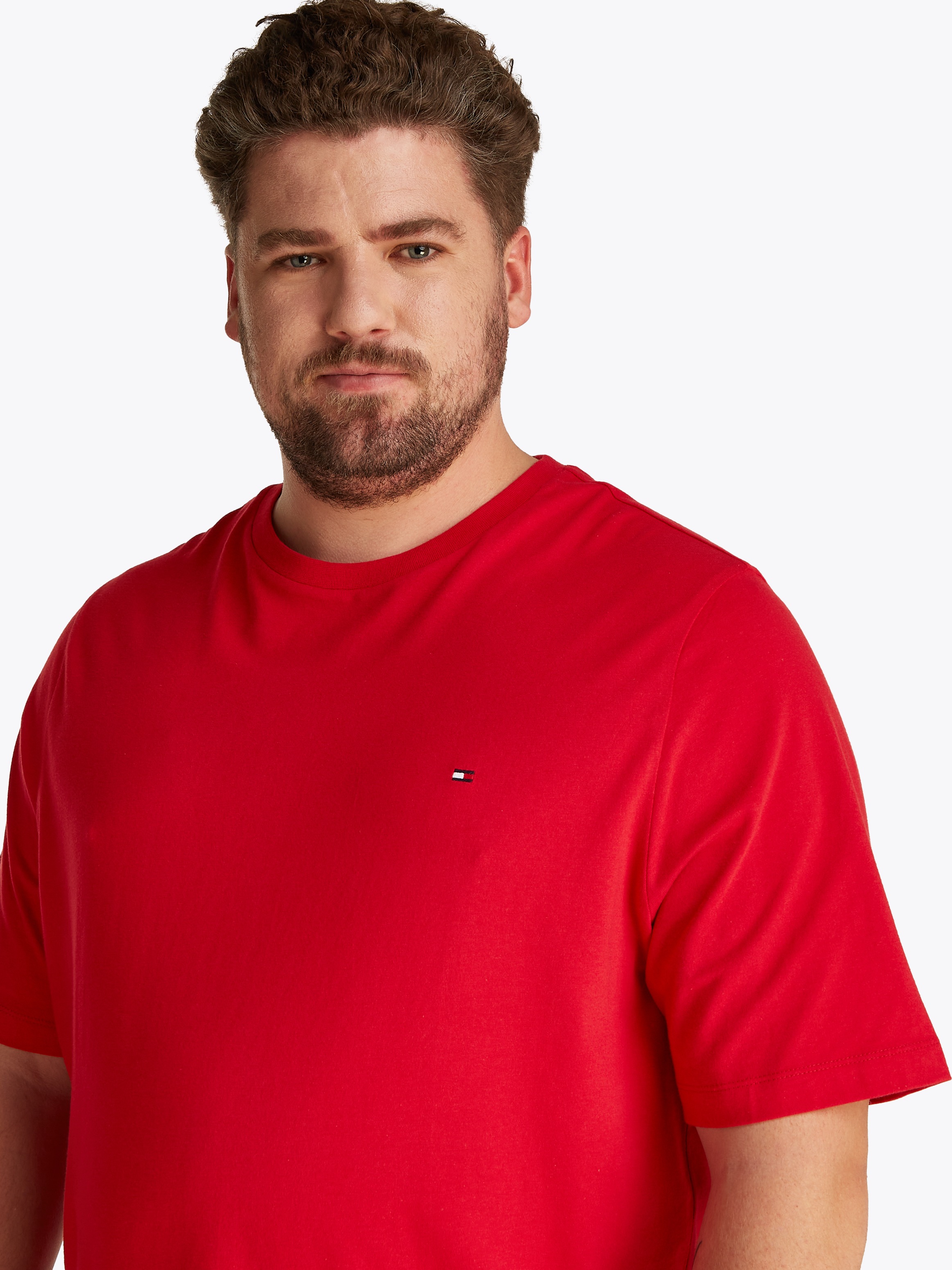 Tommy Hilfiger Big & Tall T-Shirt »BT-ESSENTIAL REG FIT SOLID TEE-B«, Grosse Grössen