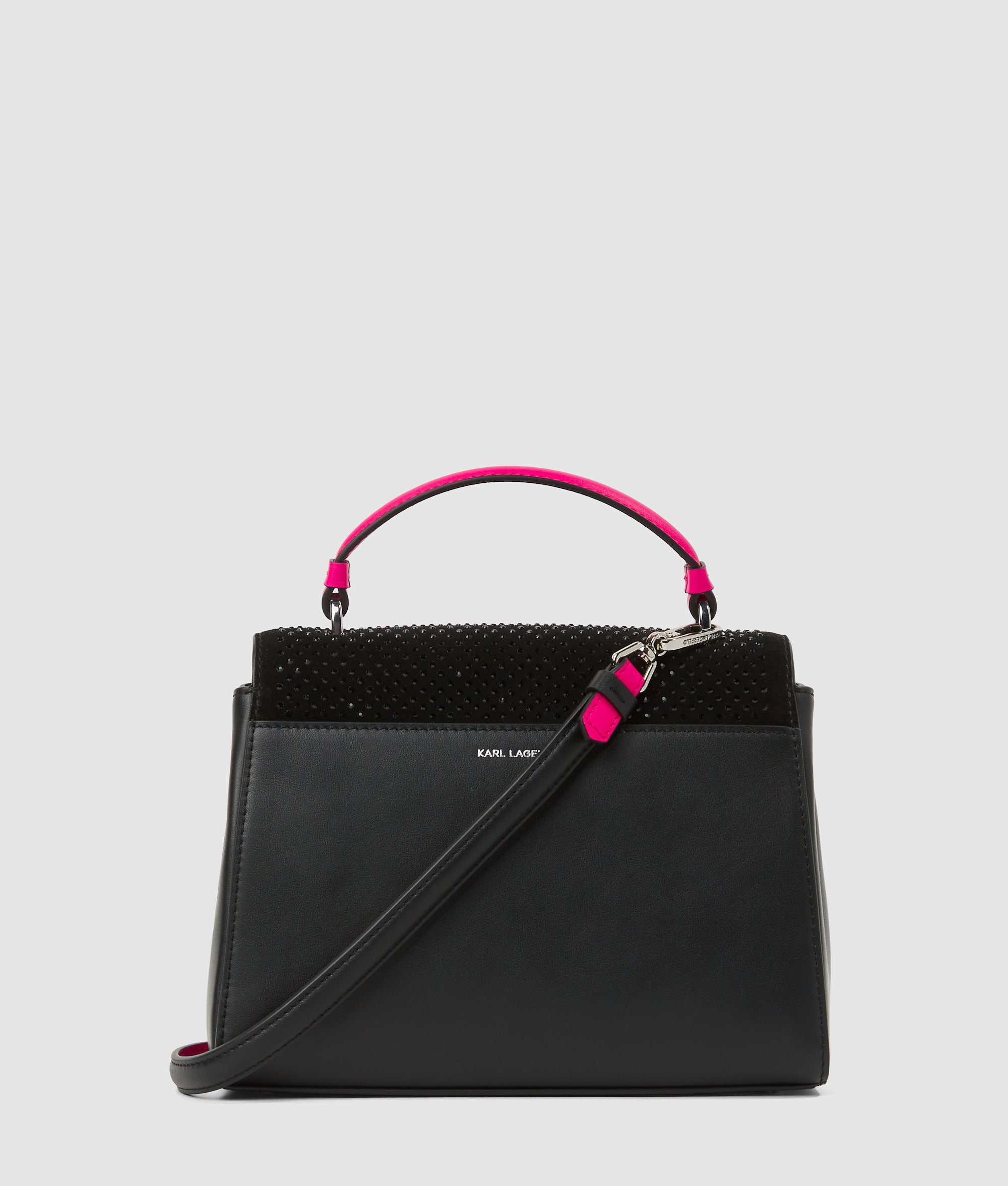 Exclusieve handtas met K/Autograph van strass en hengsel bovenop