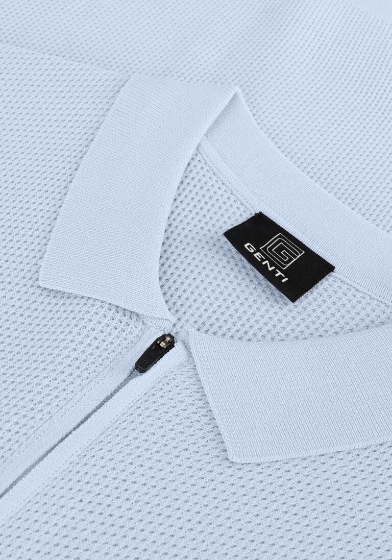 GENTI lichtblauwe genti polo k9119-1260
