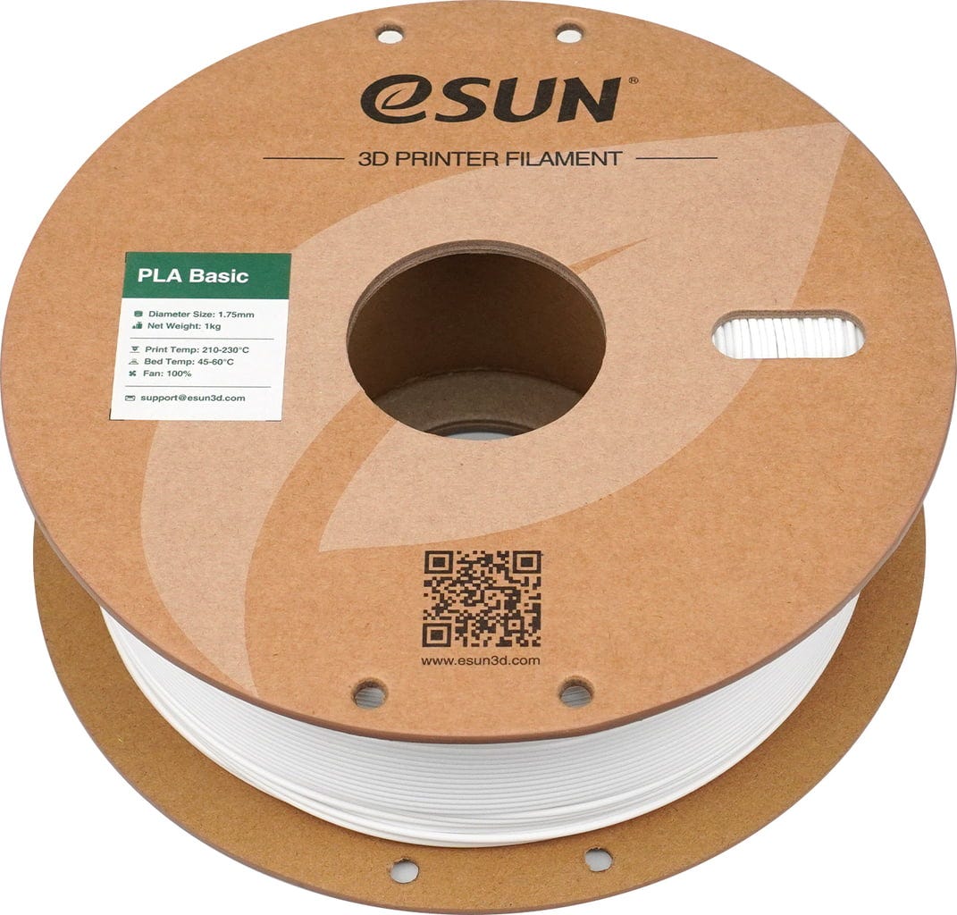 eSUN  PLA-Basic White, 1,75 mm / 1000 g    Allround PLA Material in Weiß