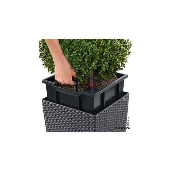 Cube Cottage en polypropylène, granit L. 40 x l. 40 x H. 39 cm
