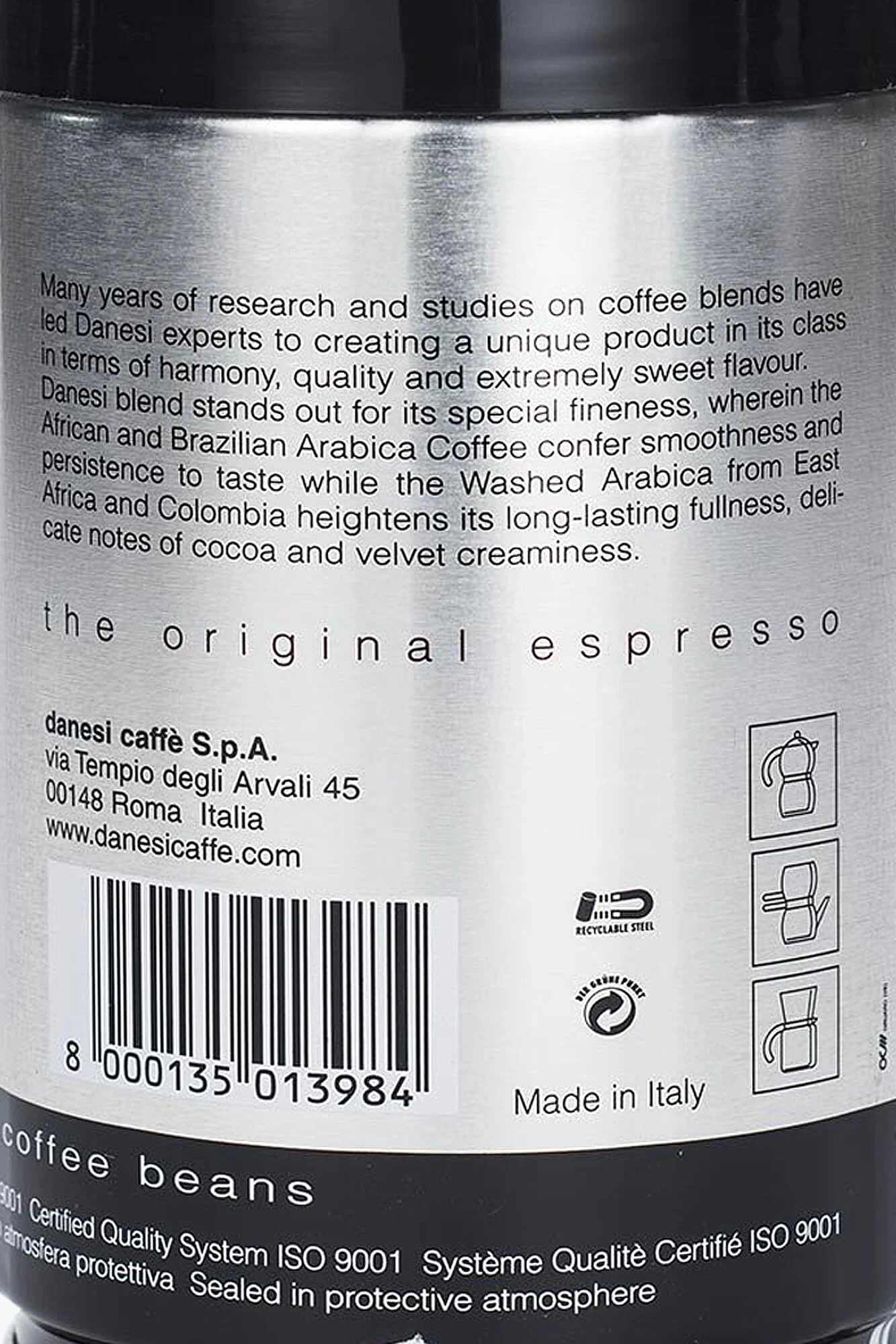 DANESI Caffè Espresso Doppio 250g Dose