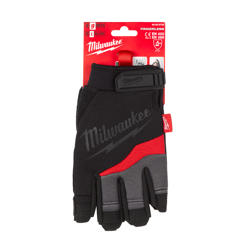 Milwaukee werkhandschoenen XL, vingerloos