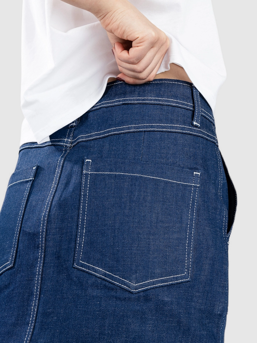 Nümph Nuissa Skirt dark blue denim