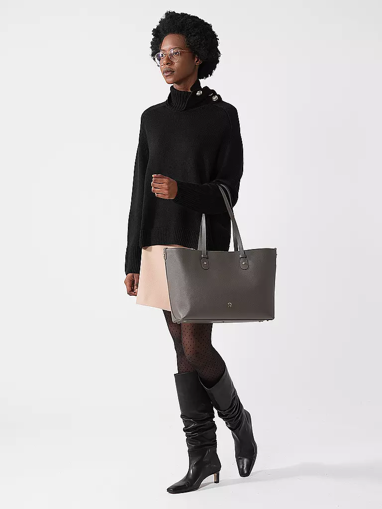 AIGNER Ledertasche - Shopper DIADORA Large grau