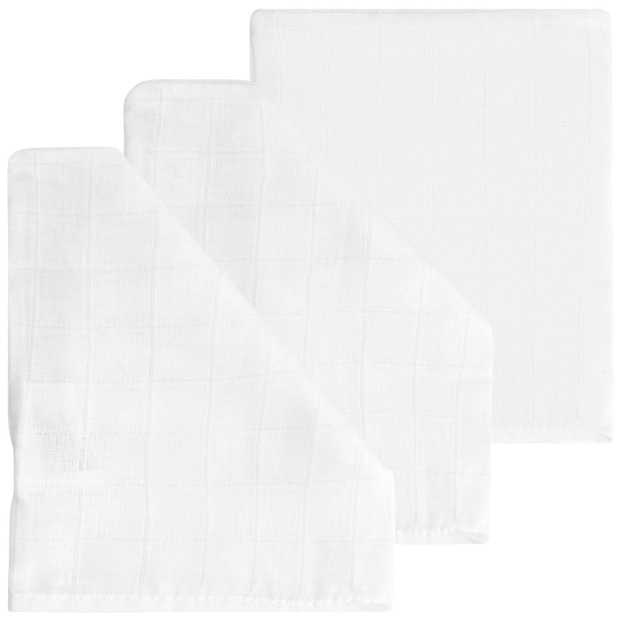 Prénatal hydrofiel washand 6-pack  wit