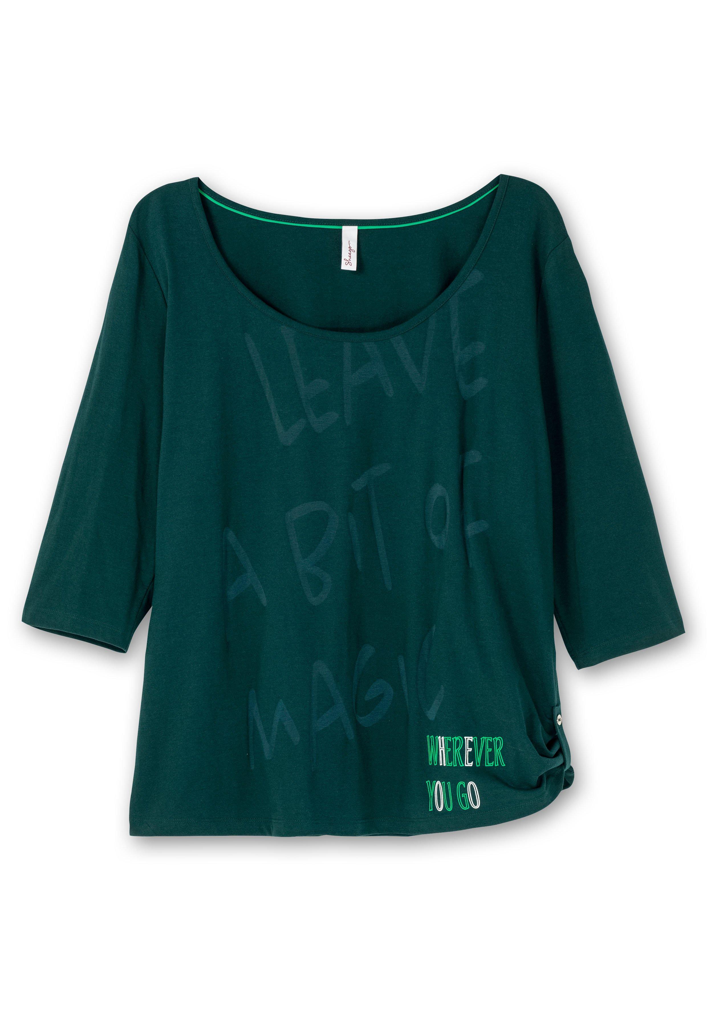 Set aus Top und 3/4-Arm-Shirt mit Ausbrennerdruck