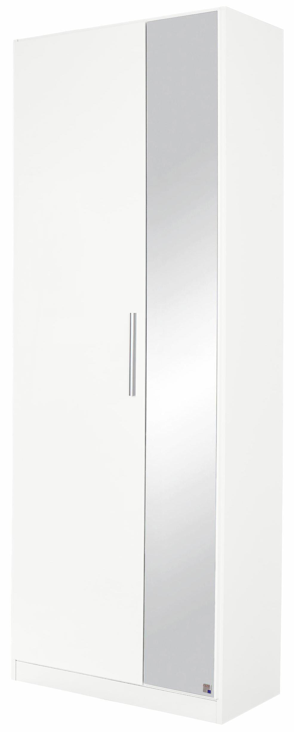 rauch Garderobenschrank »Garderobe Drehtürenschrank Kleiderschrank Schrank Mehrzweck MINOSA« mit Spiegel, Breite 69 cm, ausziehbare Kleiderstange MADE IN GERMANY