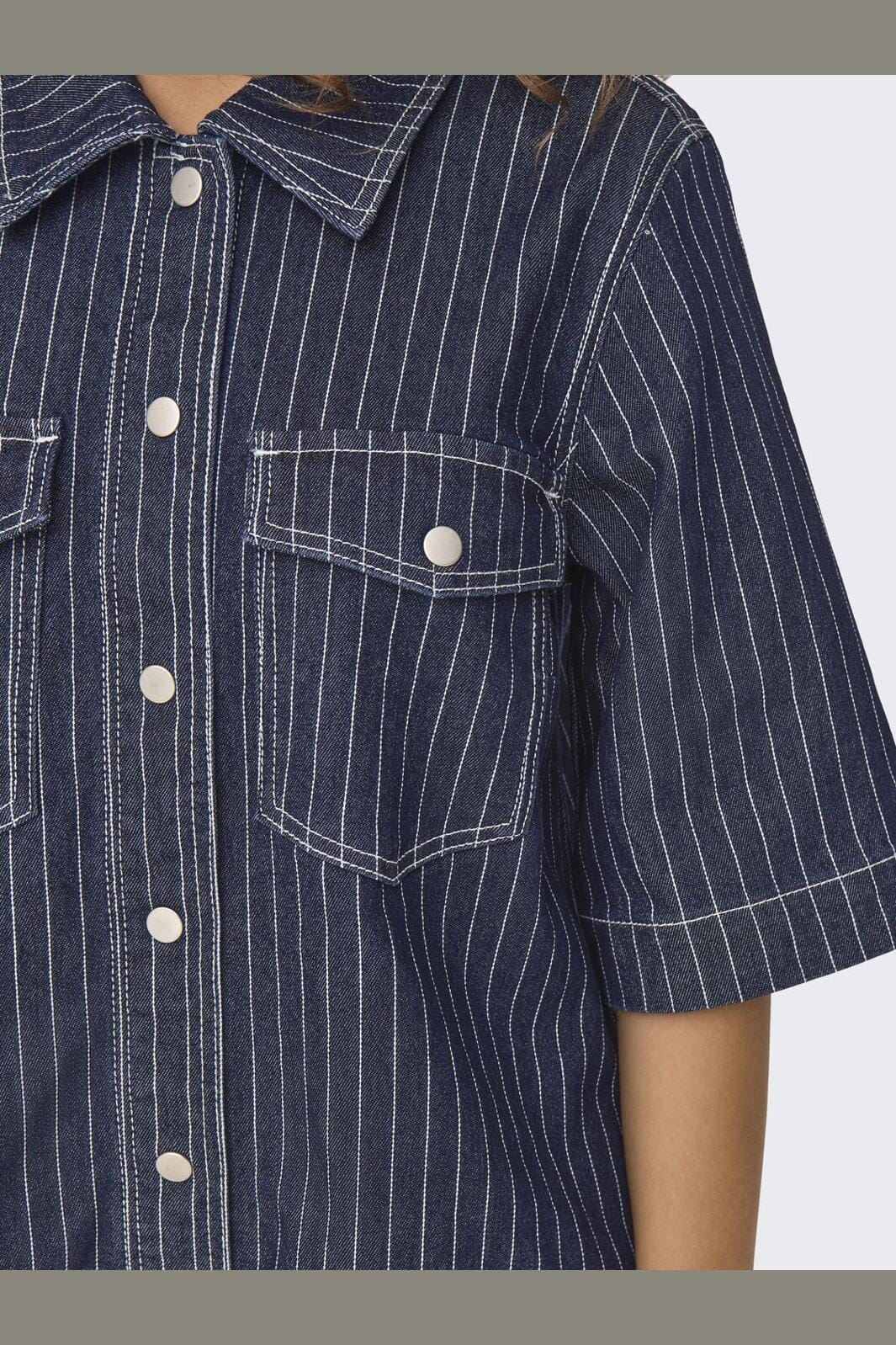 Only Onlbelle S/S Stripe Dress Gua