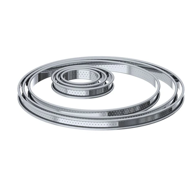 Cercle à tartelette inox perforé 8 cm De Buyer
