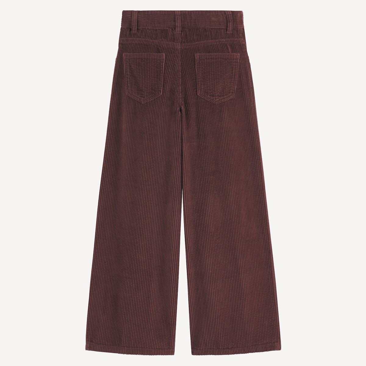 COLEÇÃO LA REDOUTE<br>Calças largas em veludo canelado