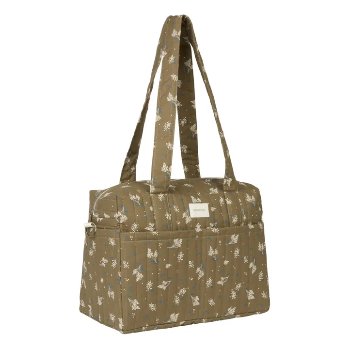 Nobodinoz Sac à langer Stories en coton bio | Brun