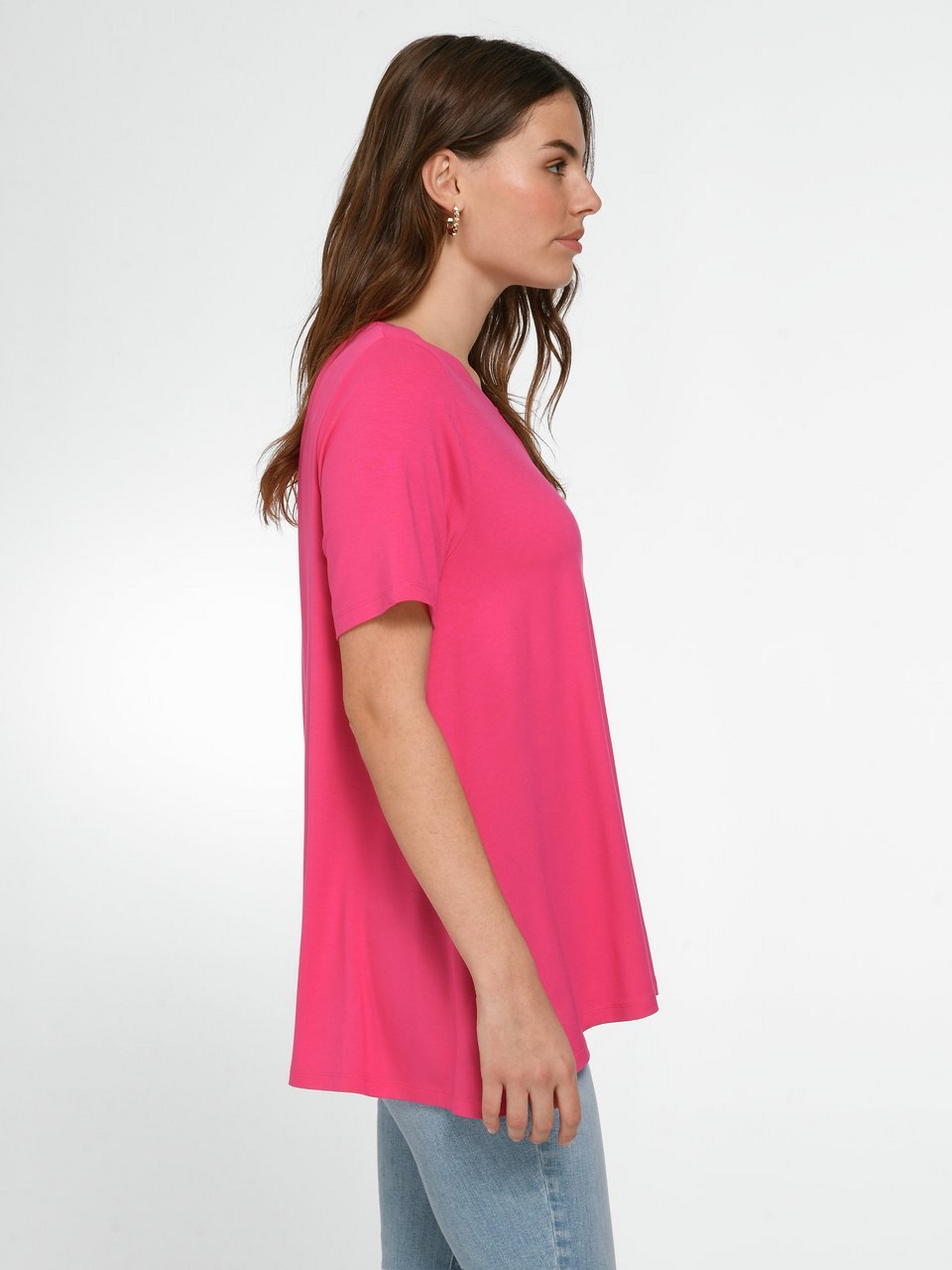Rundhals-Shirt mit 1/2-Arm