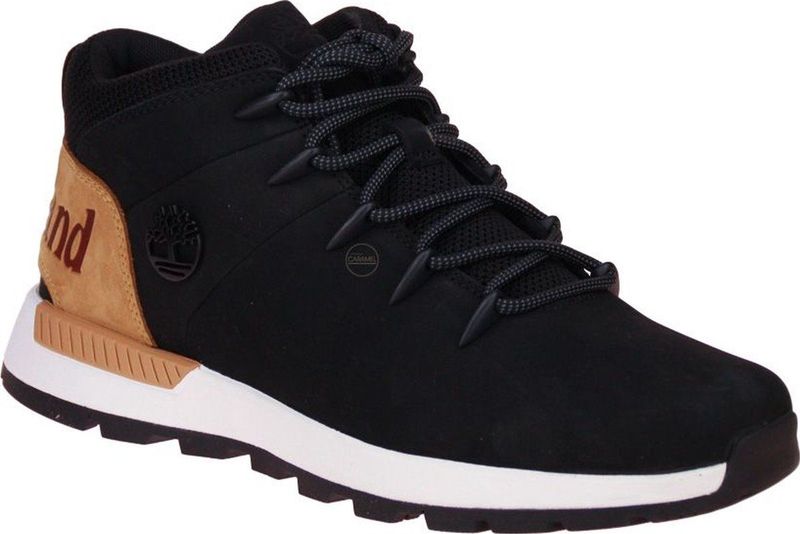 Timberland - Sprint Trekker Mid - Schoenen - Jet Black - Leer - ReBOTL-stof