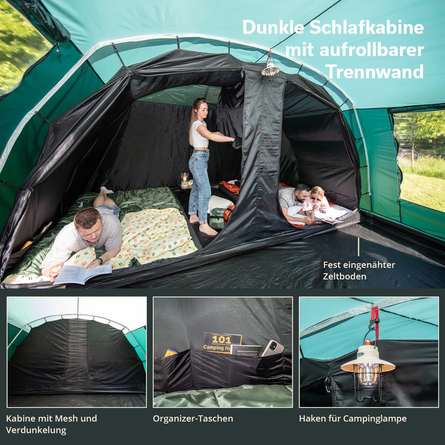 Skandika Kaupanga 6 Tunneltent Gerecycled