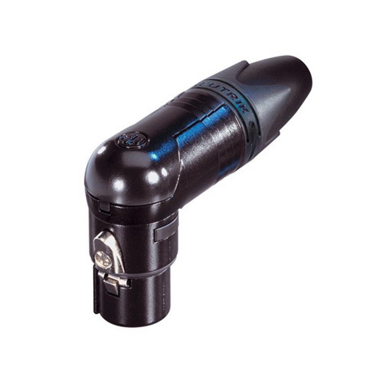 Neutrik NC3FRX-BAG 3p XLR female kabeldeel haaks, zwart