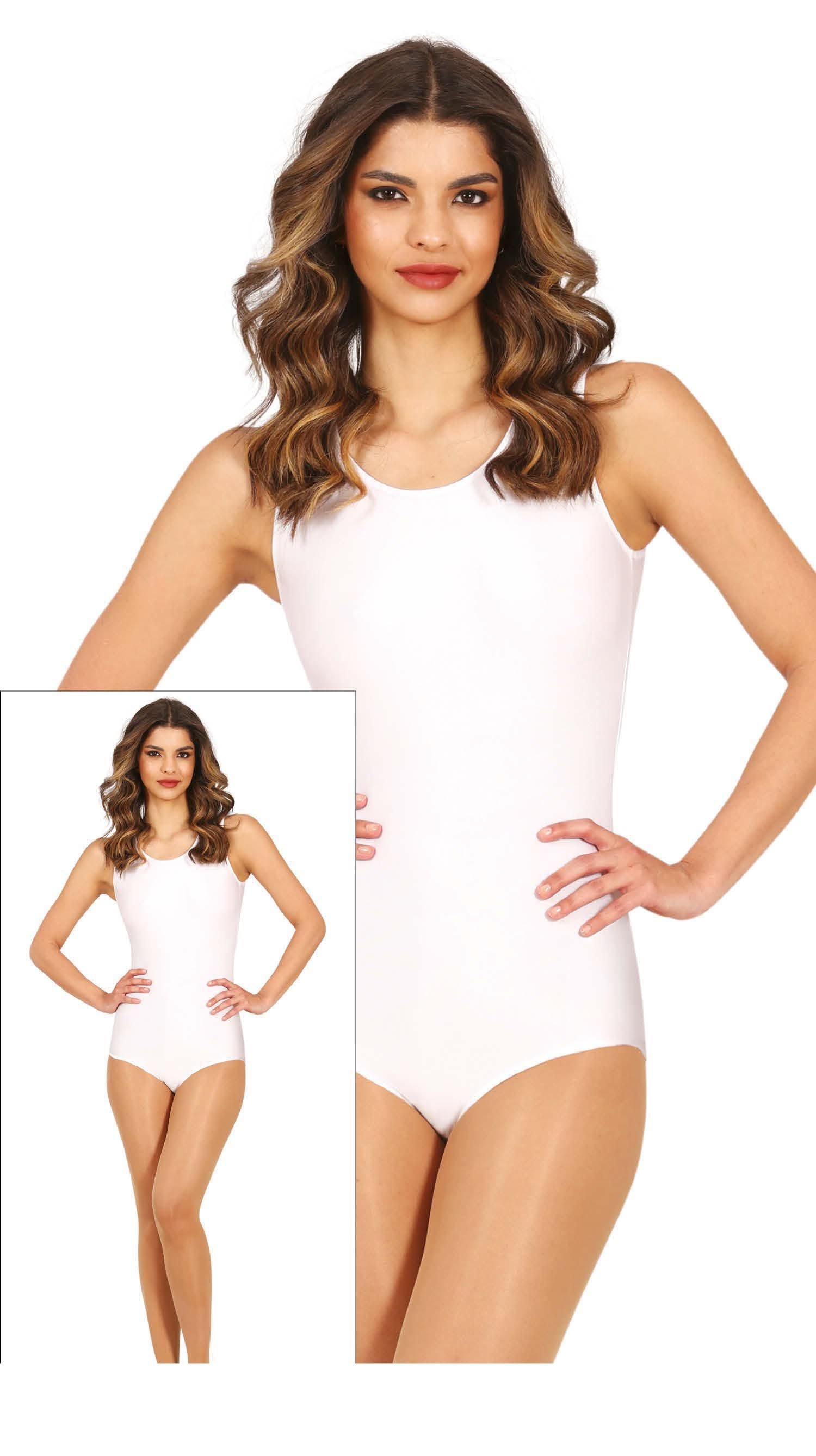Balletpakje Wit Dames Mouwloos