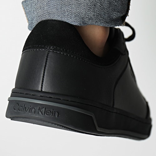 Baskets Low Top Lace Up Leather 1455 Triple Black